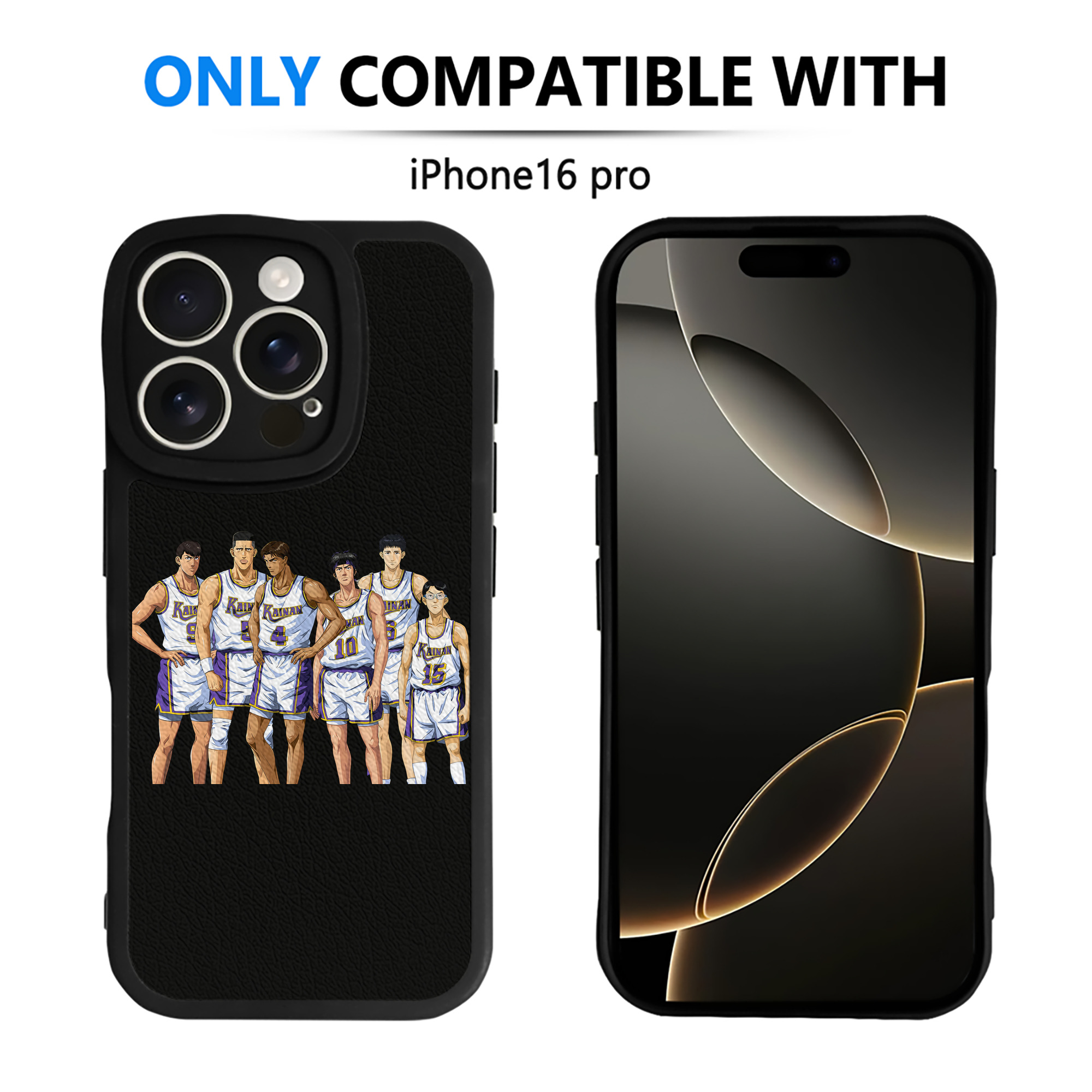 （画像用） SLAM DUNK／スラムダンク 【iPhone 16シリーズ対応】シリコンスマホケース（レザー調） 材質：シリコン